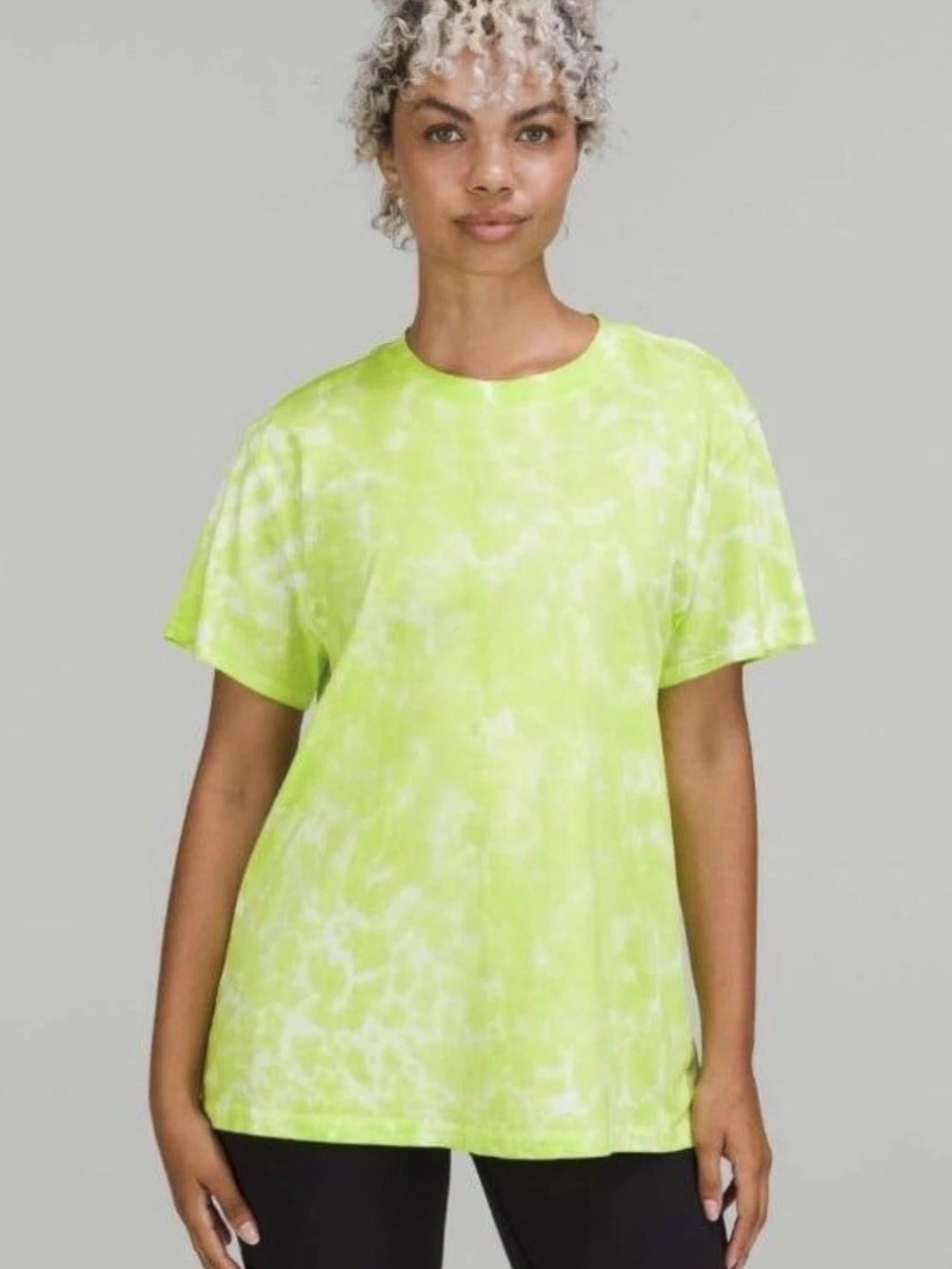 Lululemon All Yours Cotton T-Shirt Marmoleado Eccentric Lime